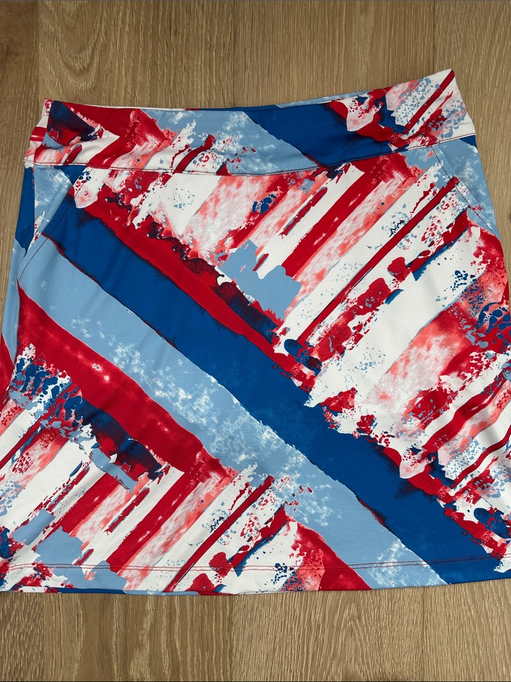 Women’s Red, Blue & White Golf Skort Size S